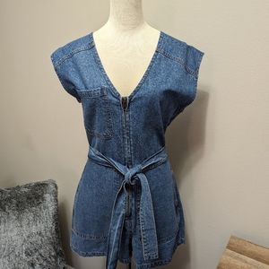 Denim Romper